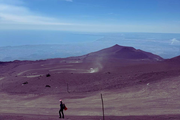 Trek to the summit of Mount Etna (3,350 m) with drone video etna summit craters hike