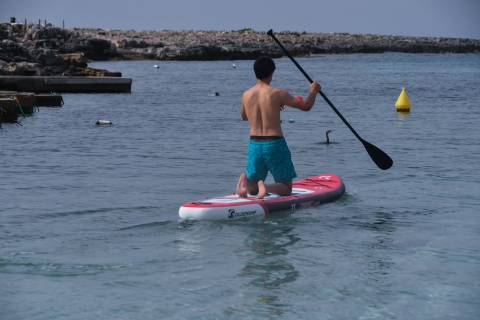 paddle surf sunset with LED light show Stand Up Paddle renting