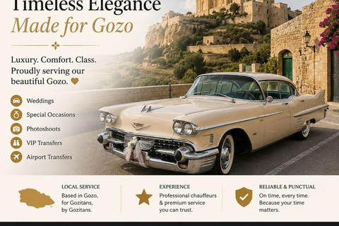 Malta: Private 4-Hour Tour in a Vintage 1958 Cadillac