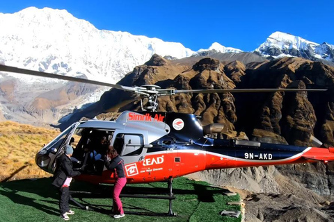 Excursão de helicóptero ao Campo Base de Annapurna