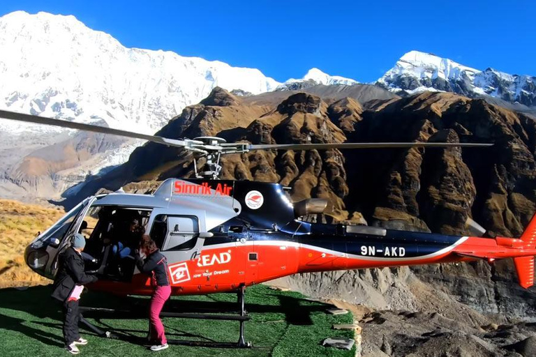 Excursão de helicóptero ao Campo Base de Annapurna