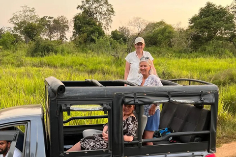 From Sigiriya: Hurulu Eco Park Sunset Jeep Safari