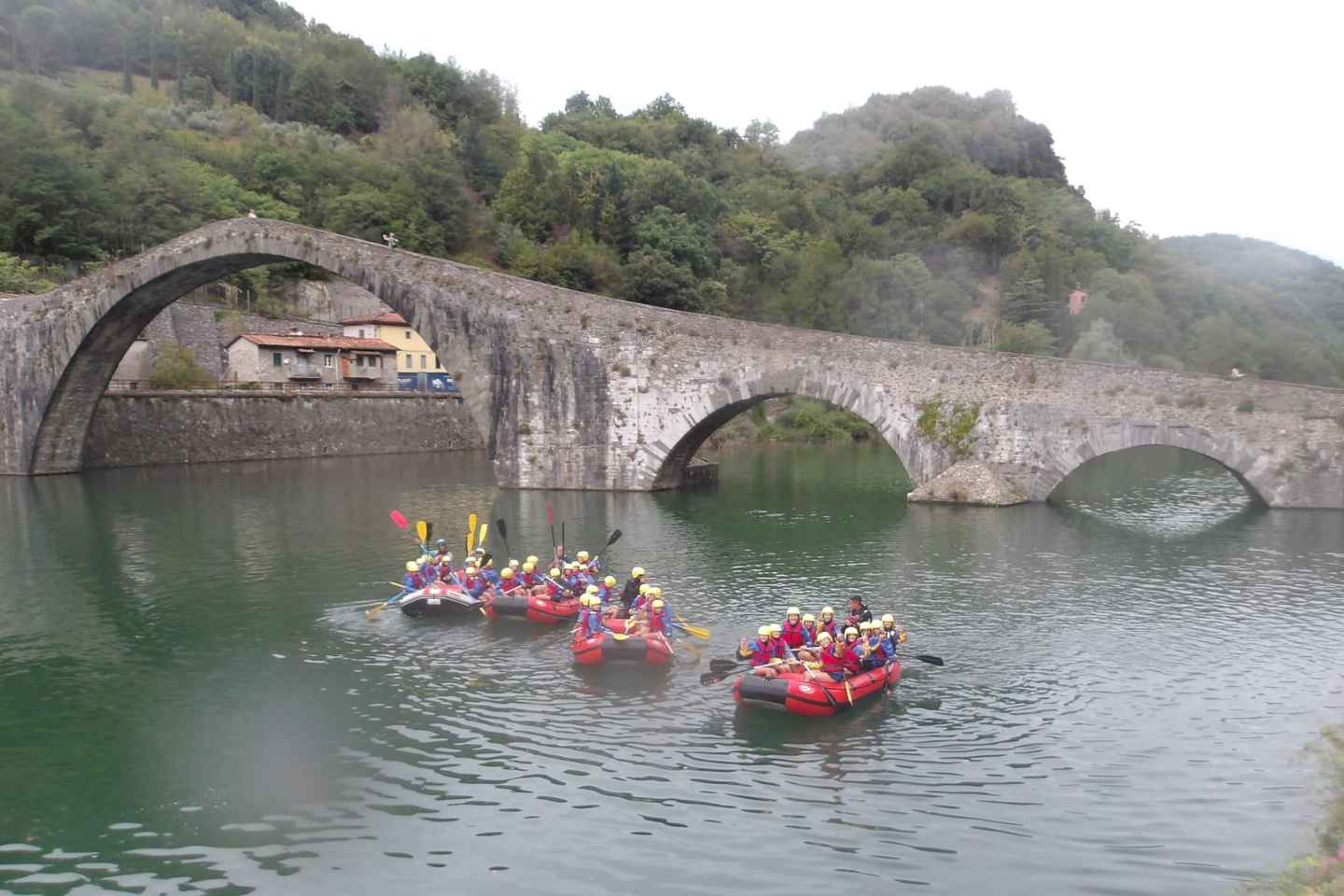 Lucca : Rafting doux en famille