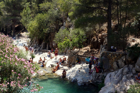 From Albir or Benidorm: Algar Waterfalls Day Trip From Benidorm with Gran Hotel Bali Meeting Point