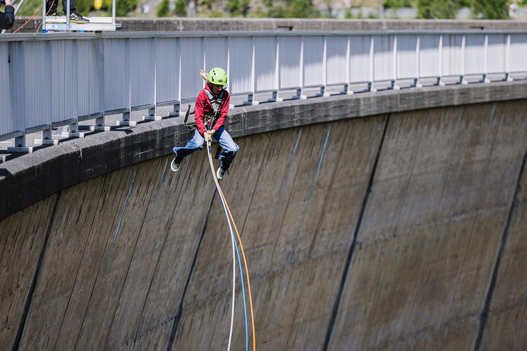 Schlegeis: Giant Swing on the dam in the Zillertal Giant Swing at the Schlegeis Dam in the Zillertal