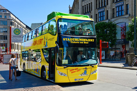 Hamburg: Rundtur med hop-on hop-off-buss Yellow Double Decker