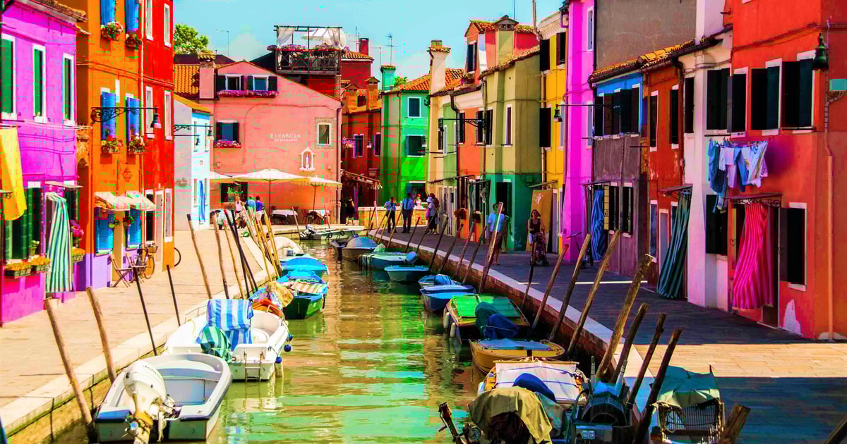 ヴェネツィア：ムラーノ島とブラーノ島の半日ラグーンツアーをお楽しみ