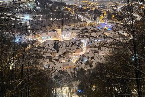 Brașov: Night Hike to the Brașov Sign with Guide