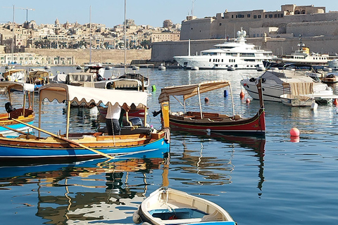 Valletta & Vittoriosa: Sunset Walking Tour & Boat Cruise