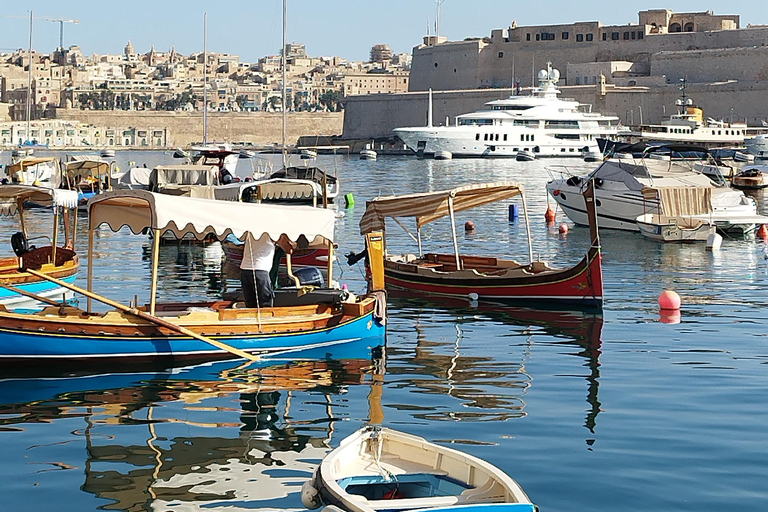 Valletta & Vittoriosa: Sunset Walking Tour & Boat Cruise