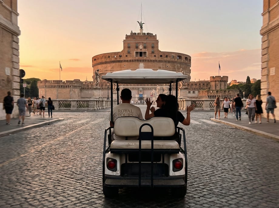 Rom: 6-stündige private Grand Tour im Golf Cart mit typischem Mittag- oder Abendessen Rom: 6-stündige ...