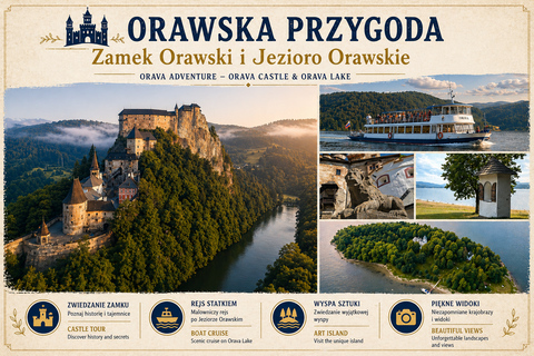 from Zakopane: Orava Castle & a Boat Trip on Orava Lake Trip