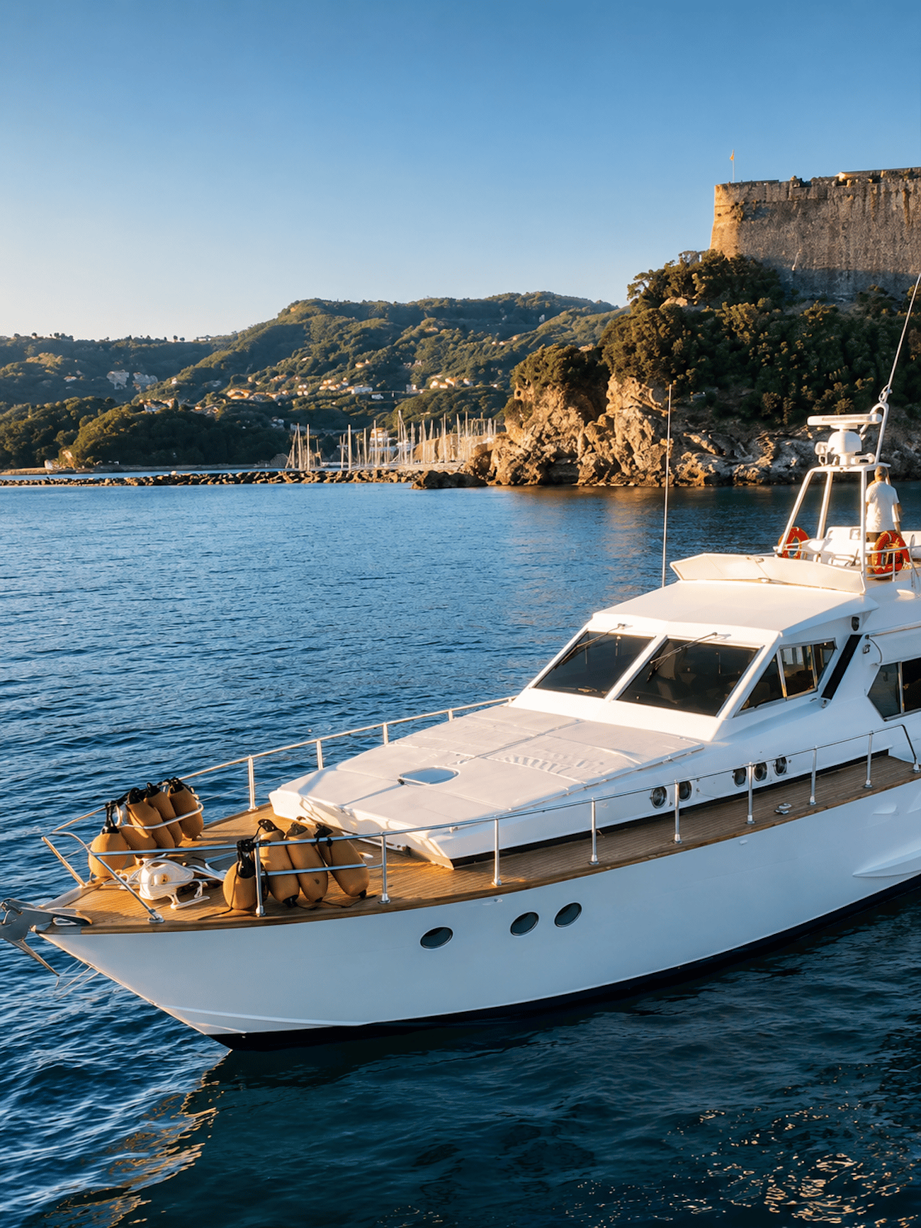 Golf der Dichter & 5 Terre: private Vintage-Yacht mit Aperitif