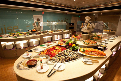 Hong Kong: Night Cruise & Buffet Dinner with Hotel Pickup