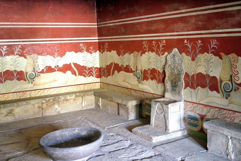 Depuis La Canée : palais de Knossos et Héraklion