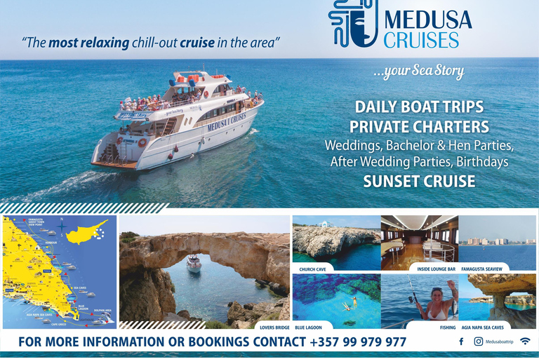 Protaras Medusa Chill Out-Schildkrötenkreuzfahrten/Blaue Lagune-SeaCave