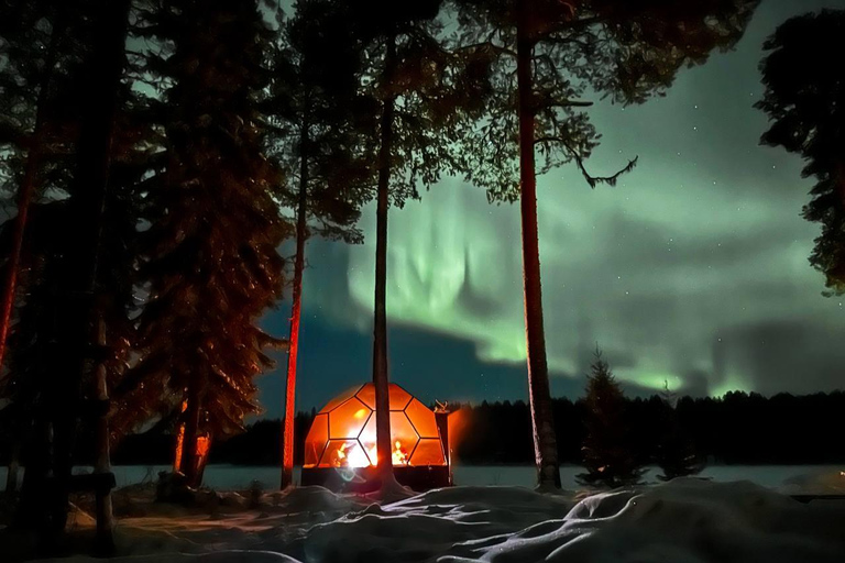 Rovaniemi Glass Igloo Dinner and Scooter ride PRIVATE