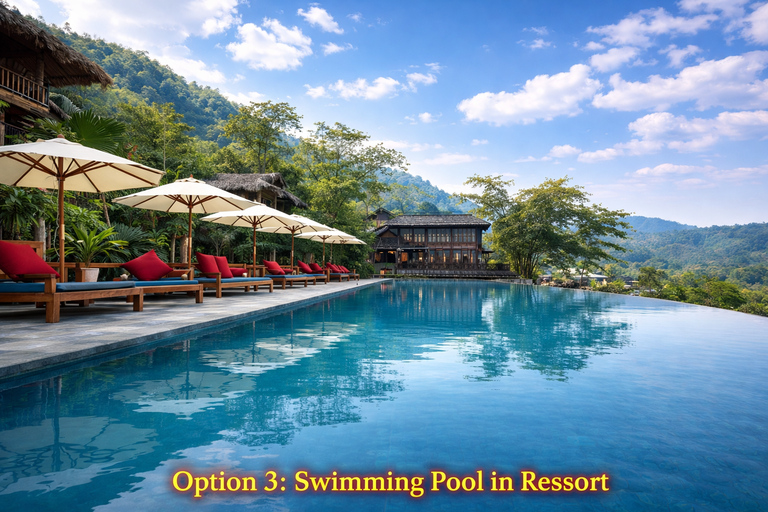 From Hanoi: 3-Day Ninh Binh & Pu Luong Nature Adventure Option 2: Deluxe Hotel & Deluxe Resort with Mountain View
