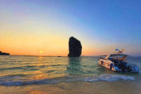 Krabi: 7 Island Sunset With BBQ & Plankton Speed Boat Tour