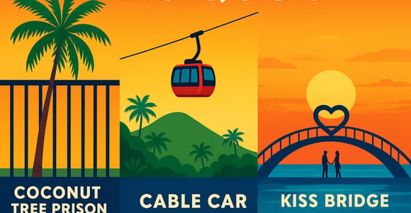 PhuQuoc: Coconut Tree Prison, Cable Car, Kiss Bridge, Sunset