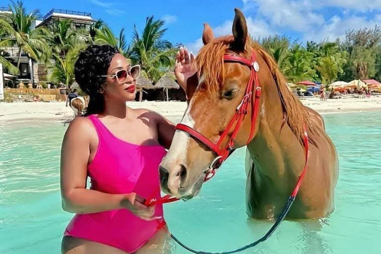 Experience Ocean & Village Horse Riding on Zanzibar Beach FOR GUESTS STAYING IN NORTH & EAST COAST AREAS. 30 MINUTES