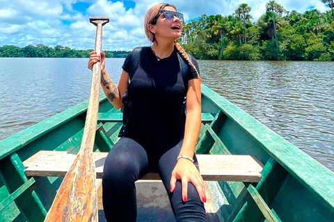 Puerto Maldonado: zjazdy na linie, canopy i spływ kajakowy z obiademPuerto Maldonado: wycieczka z lunchem, zjazdem na linie, spływem kajakowym i spacerem po koronach drzew