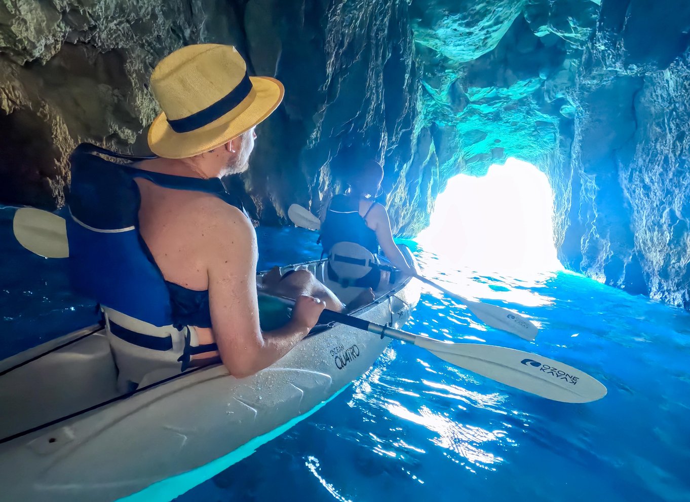 Capri: Kajaktur til grotter og strande med GoPro-billeder