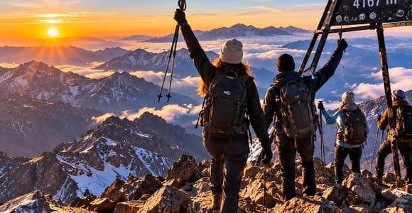 Marrakesch: 2-tägige Trekkingtour auf den Berg Toubkal mit Guide, Verpflegung und Unterkunft