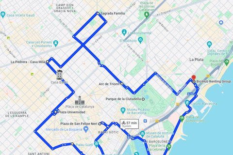 Barcelona: Maßgeschneiderte Fahrradtour zu den kulturellen Highlights