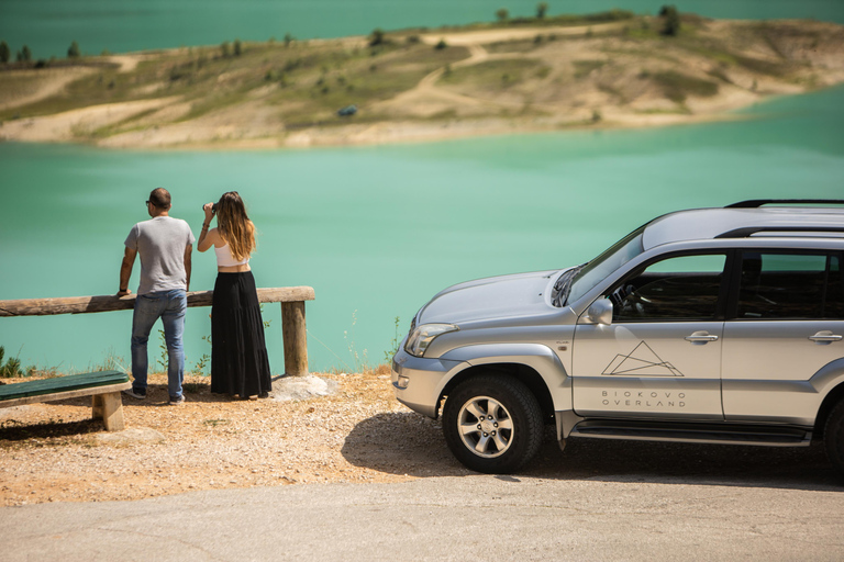 Three Lakes Jeep Adventure:Explore Green, Red &amp; Blue WondersThree Lakes Tour: Visit Three Lakes of Imotski Region