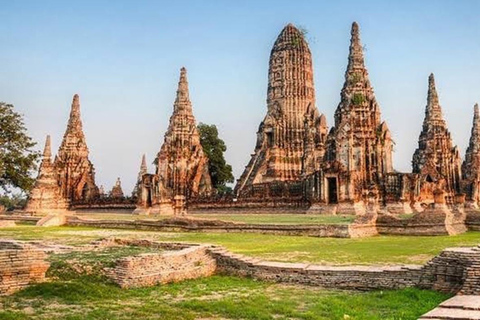 Bangkok: Excursión de un día a los Templos de Ayutthaya y paseo en barco por el río