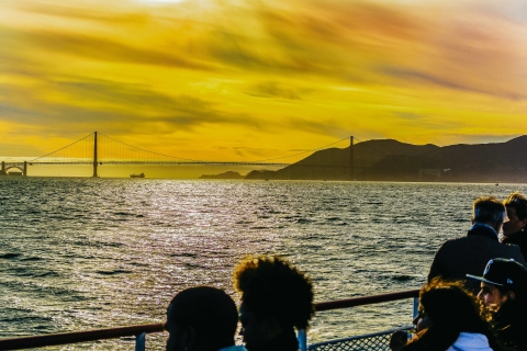 San Francisco: boottocht Californische zonsondergang/schemer
