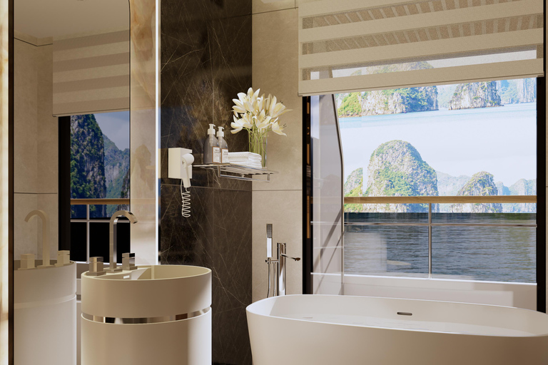 Hanoi: 2-Day Lan Ha & Halong Bay Luxurious Cruise w/Balcony Hanoi: 2-Day Lan Ha & Halong Bay Luxury Cruise with Balcony