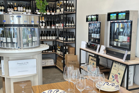 Marsella: Degusta los vinos del Sur en una tienda de vinos de primera...