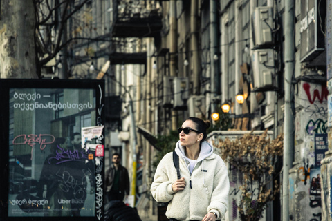 Tbilisi: Tour del cibo di strada alternativo della Riva Sinistra con bevande