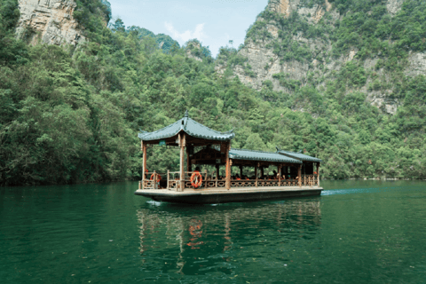 Zhangjiajie: Baofeng Lake or Huanglong Cave Day Trip Baofeng Lake + Junsheng Painting Academy or Tujia Brocade