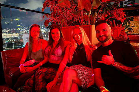 Medellin: Nightlife in Rooftops and Clubs with Local Liquor