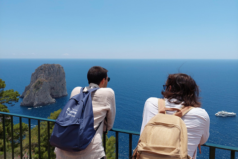 Depuis Sorrente : Excursion d'une journée à Capri et Anacapri avec la Grotte BleueVisite de Capri en anglais