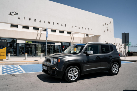 Mykonos: Transfer lotniskowy i portowy - Jeep Renegade