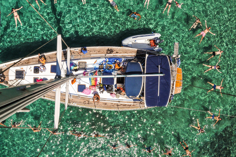 Adamas: Milos & Polyaigos Full-Day Sailboat Tour with Lunch Adamas: Milos and Polyaigos Full-Day Cruise with Lunch