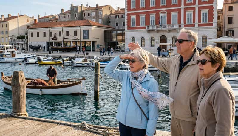La culture de la vieille ville de Rovinj : visite à pied privée
