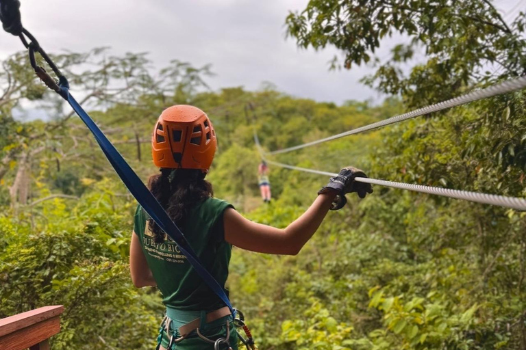 San Juan: Ecoadventure Ziplining Close to the City Sunset Adventure