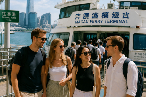 Macau to Hong Kong By Ferry: Tsim Sha Tsui Tour with a host