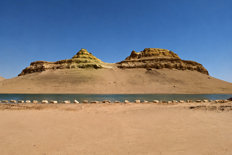 From Cairo: 4x4 Desert Safari, Waterfalls & Magic Lake Shared Tour: Wadi El Rayan, Magic Lake & Lake Qarun, Jeep