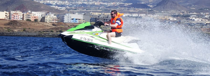 Balade en jet ski individuel avec prise en charge et retour à Tenerife Sud