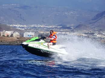 Tenerife: moto acuática doble con recogida (2 personas/1 moto acuática)