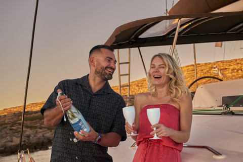 Chrissi: Afternoon Catamaran trip - Dinner, Drinks & Sunset Private Afternoon Catamaran trip - Dinner, Drinks & Sunset