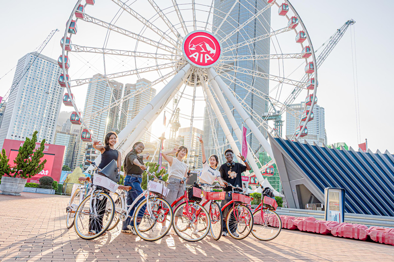 Victoria Harbour Shoreline Bike + Street Food Half-day Tour