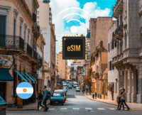 eSIM Argentinië , Internet Data Plan 4G/5G - Hizvo