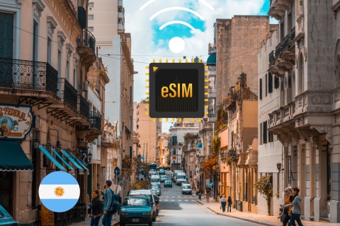 eSIM Argentyna: Internetowy plan taryfowy 4G/5GArgentyna: 1 GB 7 dni